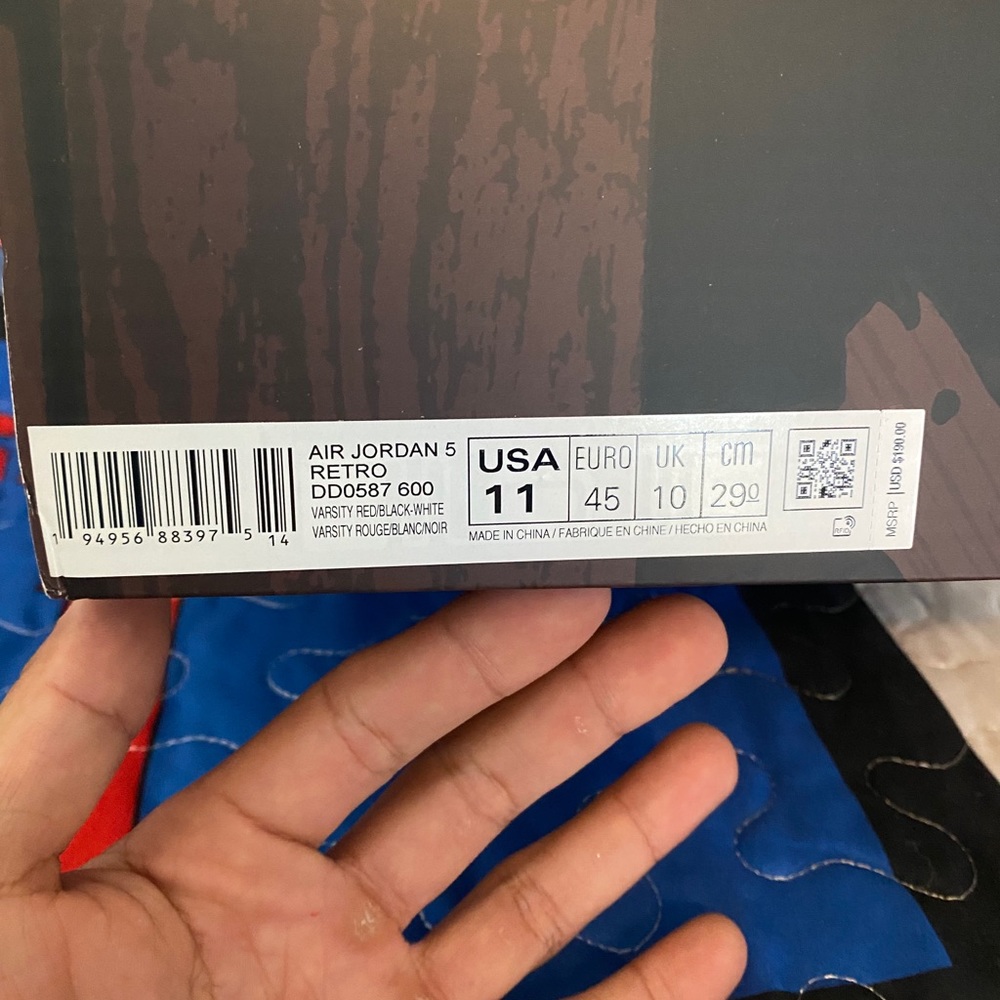 Air Jordan 5 Retro 2021 “Raging Bull” - Picture 4 of 9